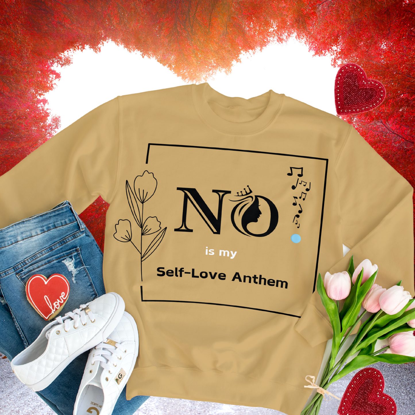 Empowering 'No' Shirt - Self-Love Anthem Tee with Confidence and Boundaries