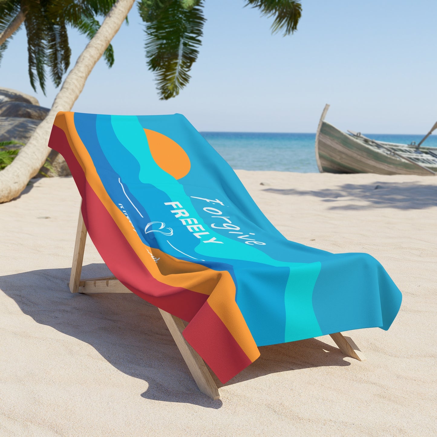 "Forgive Freely" Inspirational Beach Towel