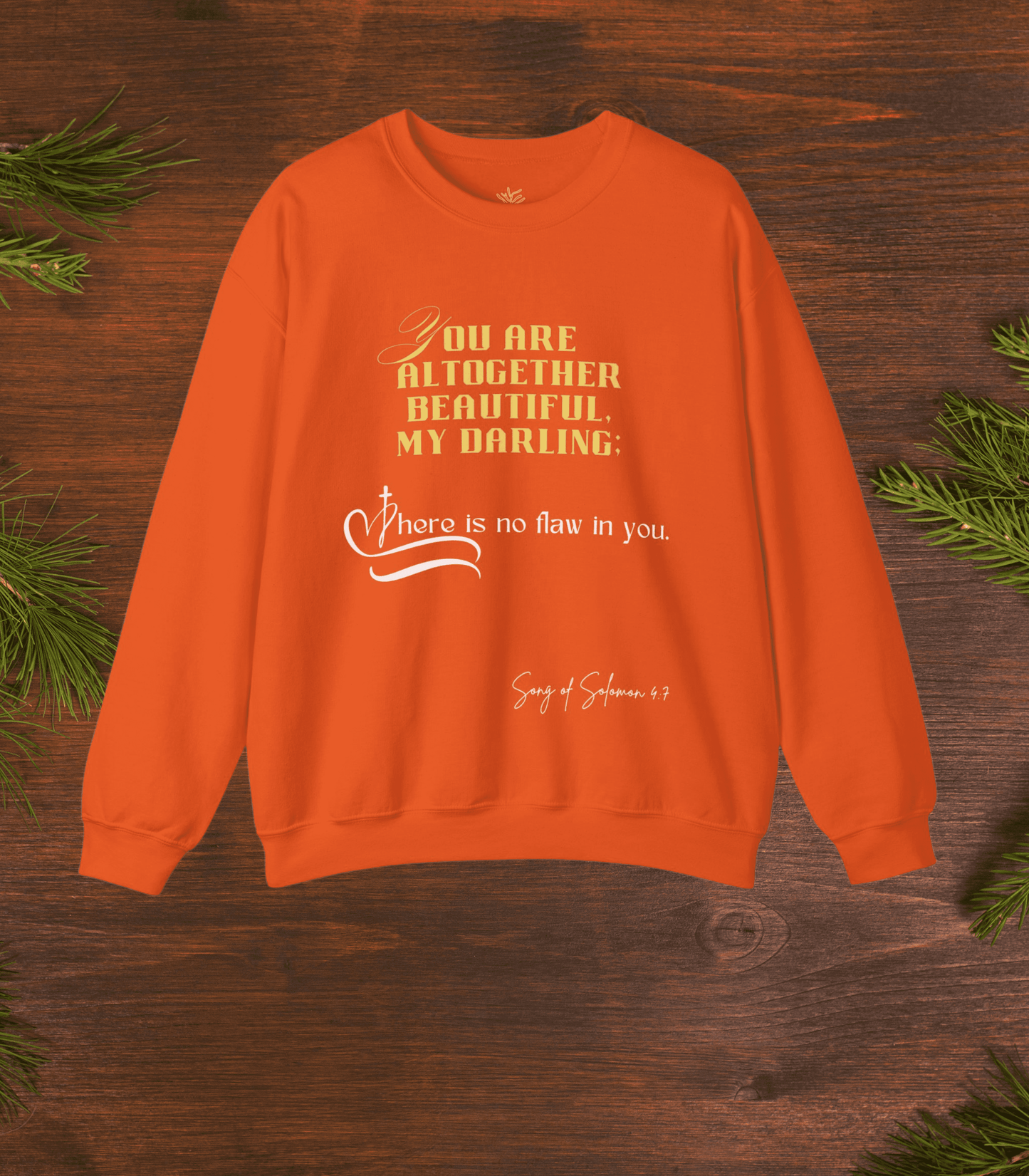 Song of Solomon 4:7 Sweatshirt - Flawless Beauty