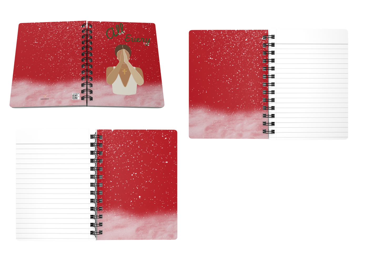 Praying Woman – Faith & Empowerment Spiral Bound Journal