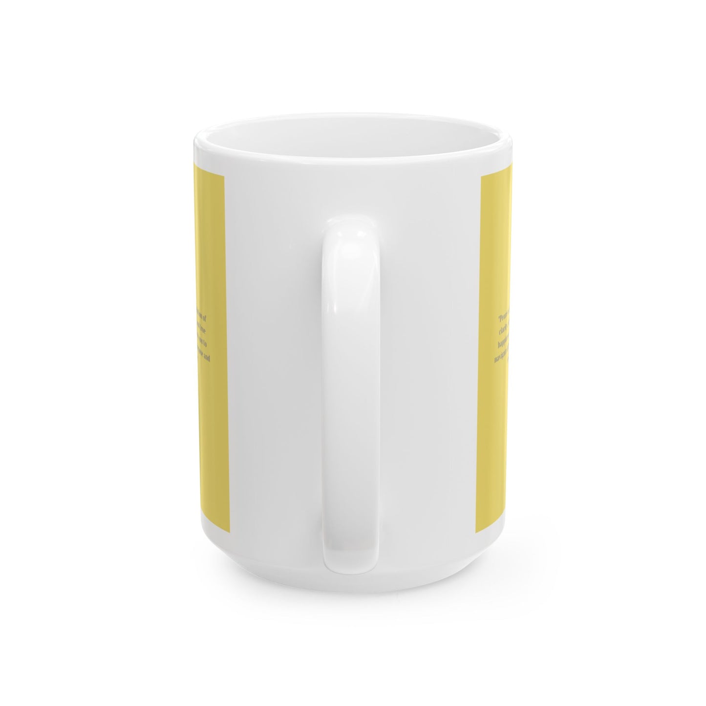 'Peace' Ceramic Mug - Minimalist Mindfulness Coffee Cup