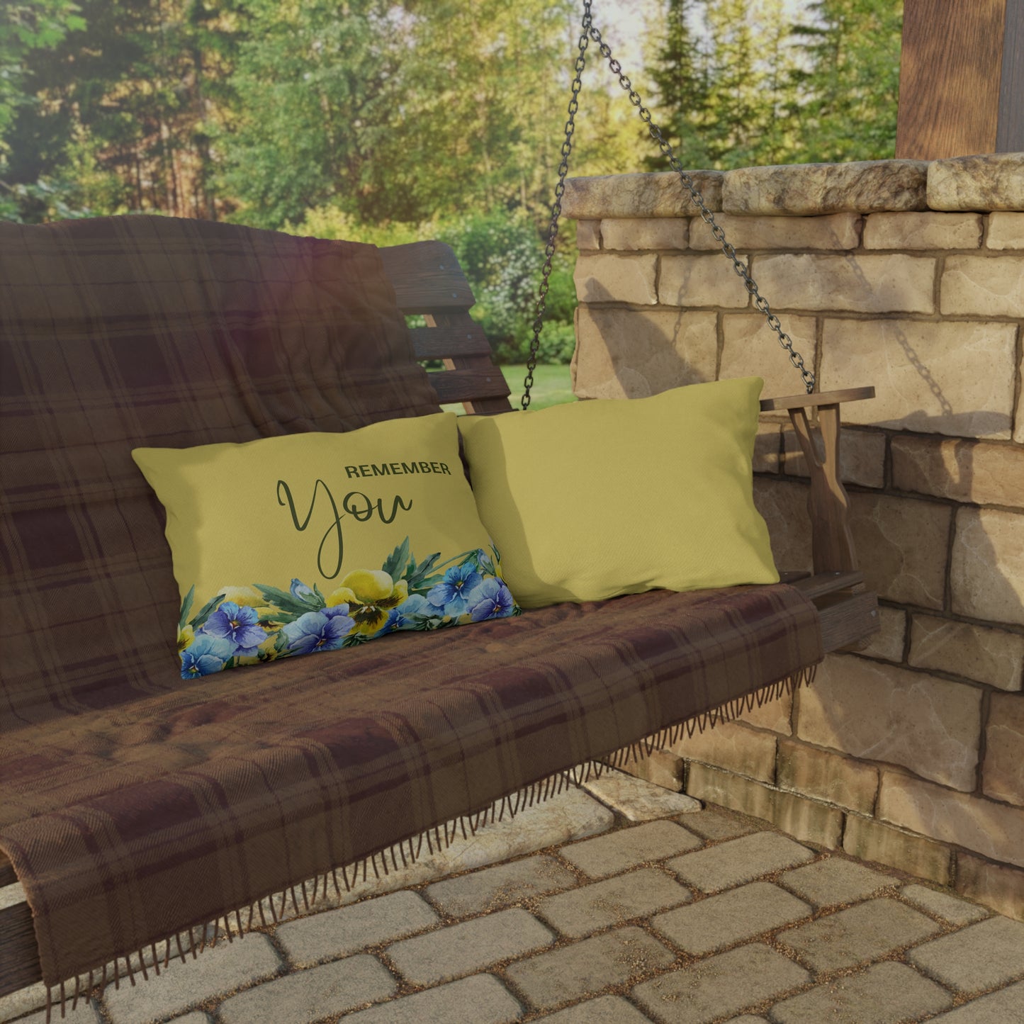 "Remember You" Inspirational Outdoor Pillow