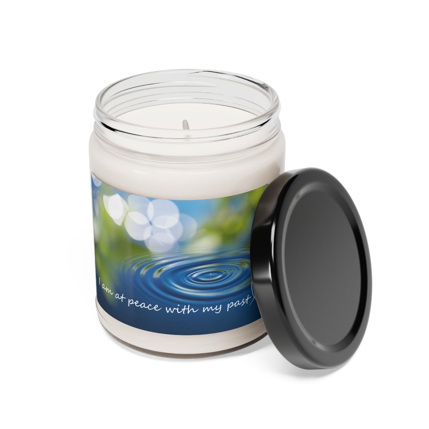 Tranquil Waters Scented Soy Candle - Embracing Peace with the Past, 9 oz