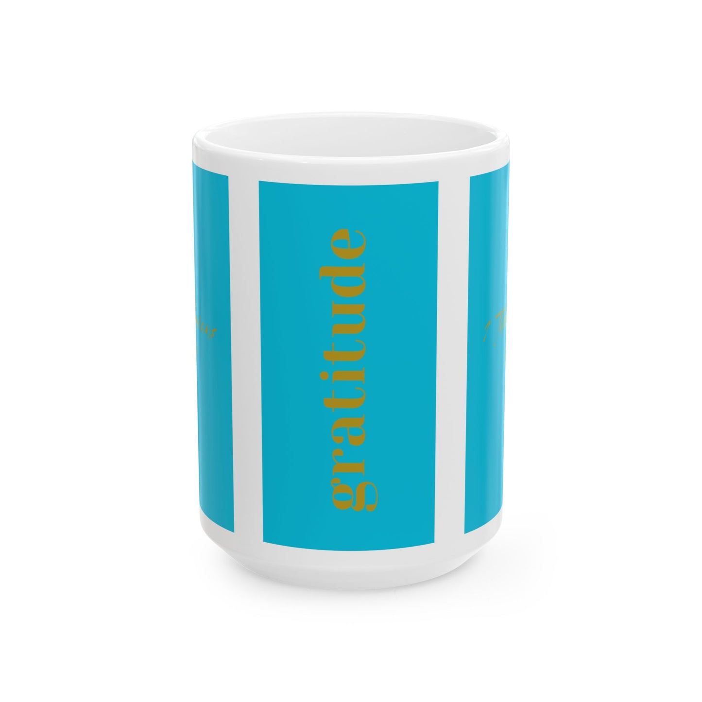 'Gratitude' Ceramic Mug – A Daily Reminder to Appreciate Life’s Blessings