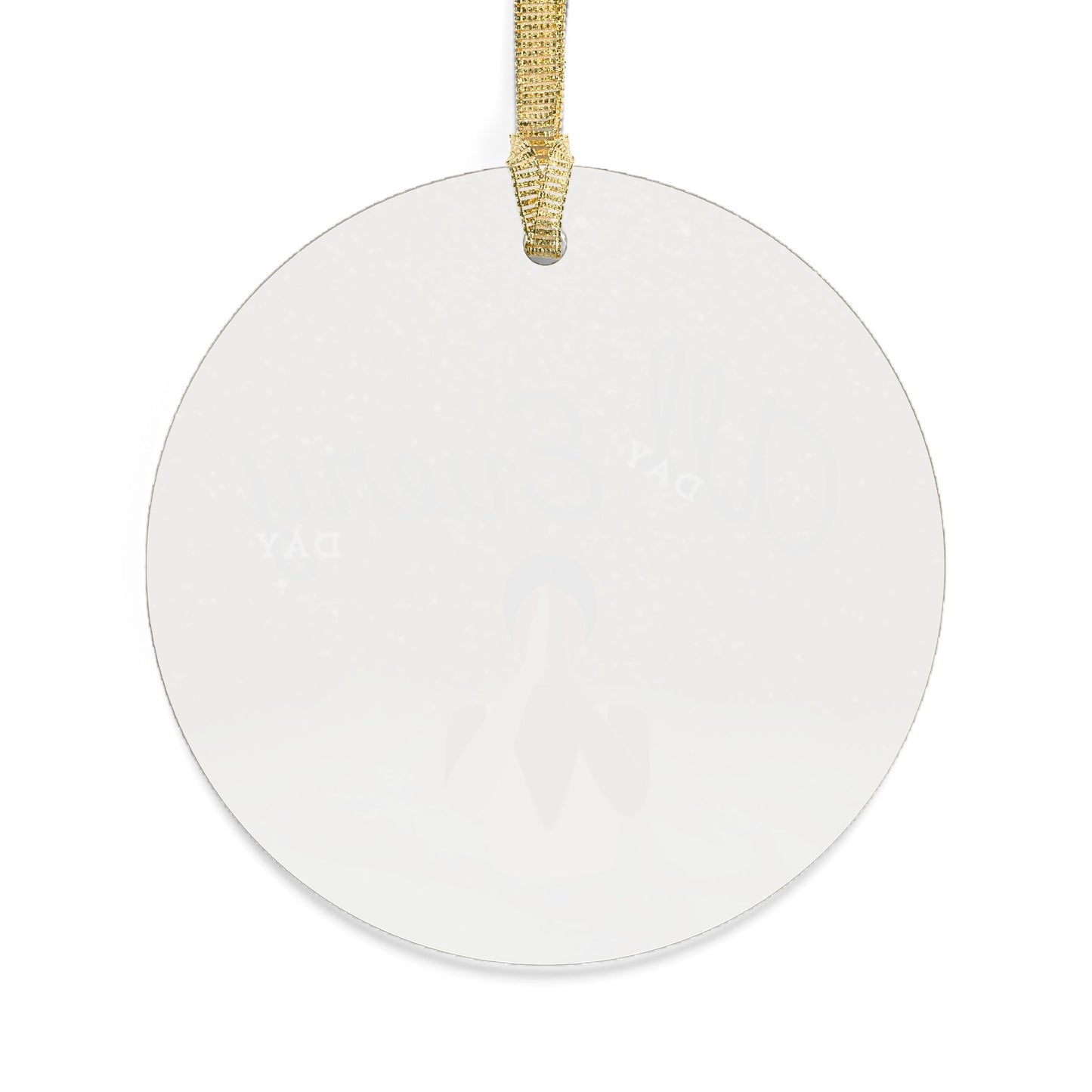 Praying Woman – Faith & Empowerment Gold Acrylic Ornament