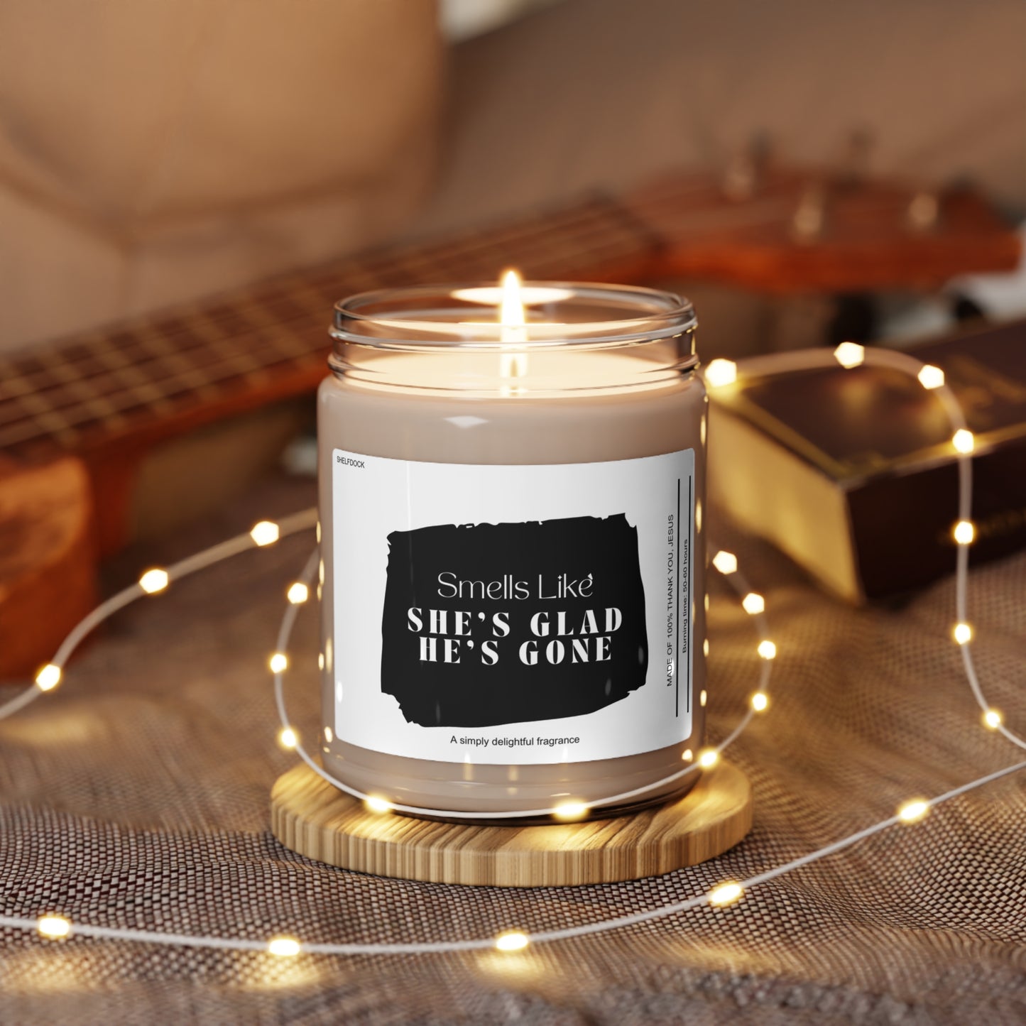 She's Free, He's Gone: Handcrafted Soy Wax Euphoria Scented Candle 9oz