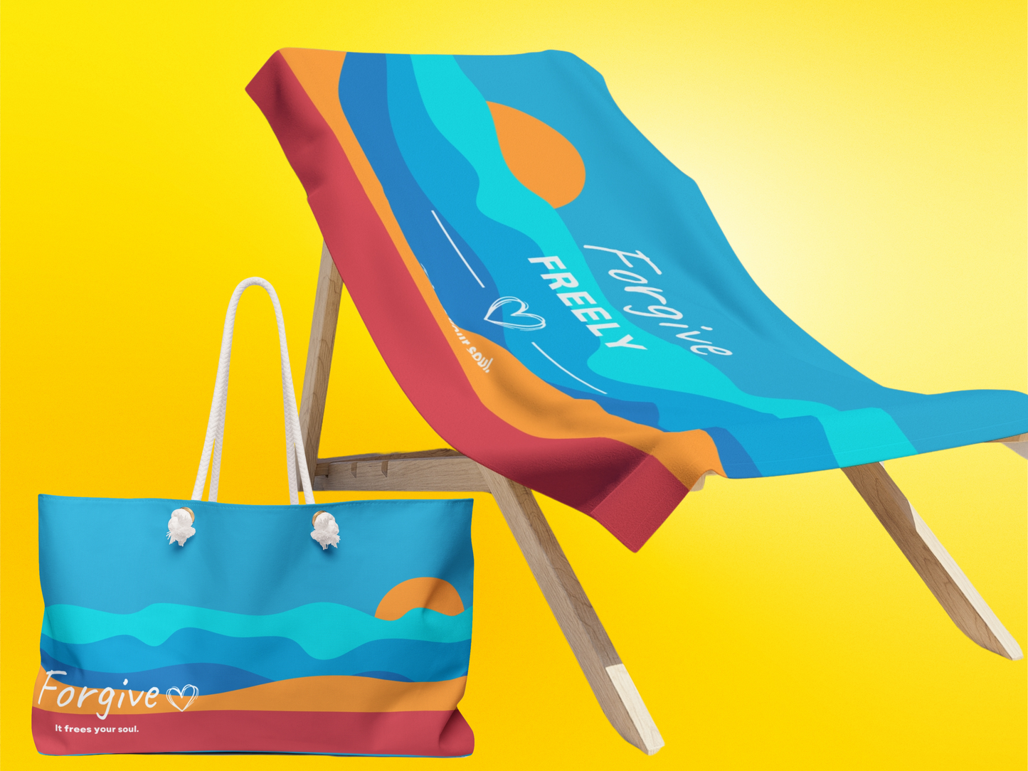 "Forgive - It Frees The Soul" Spiritual Weekender Bag