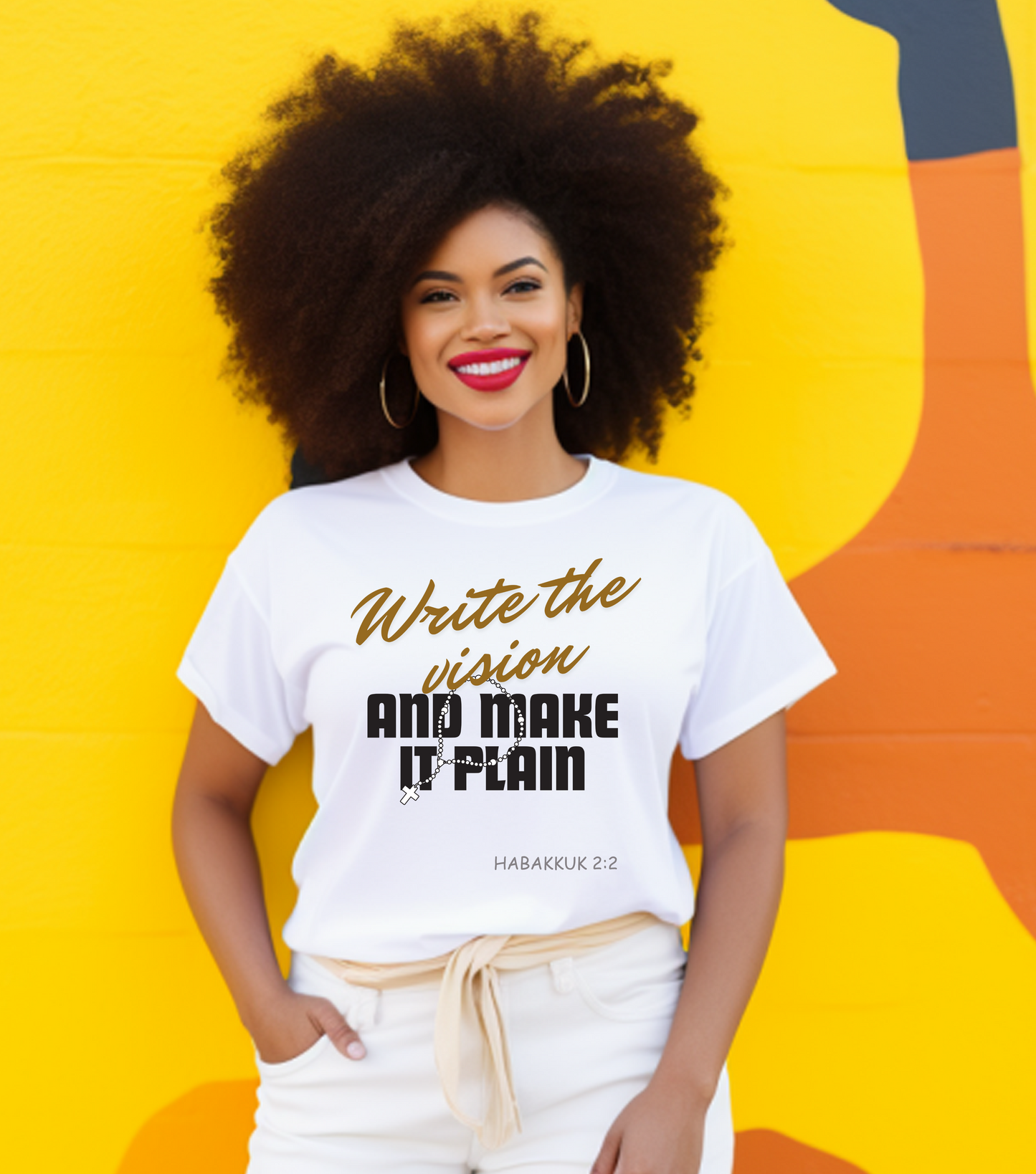 Habakkuk 2:2 Vision Unisex Tshirt - Inspiring Bible Verse