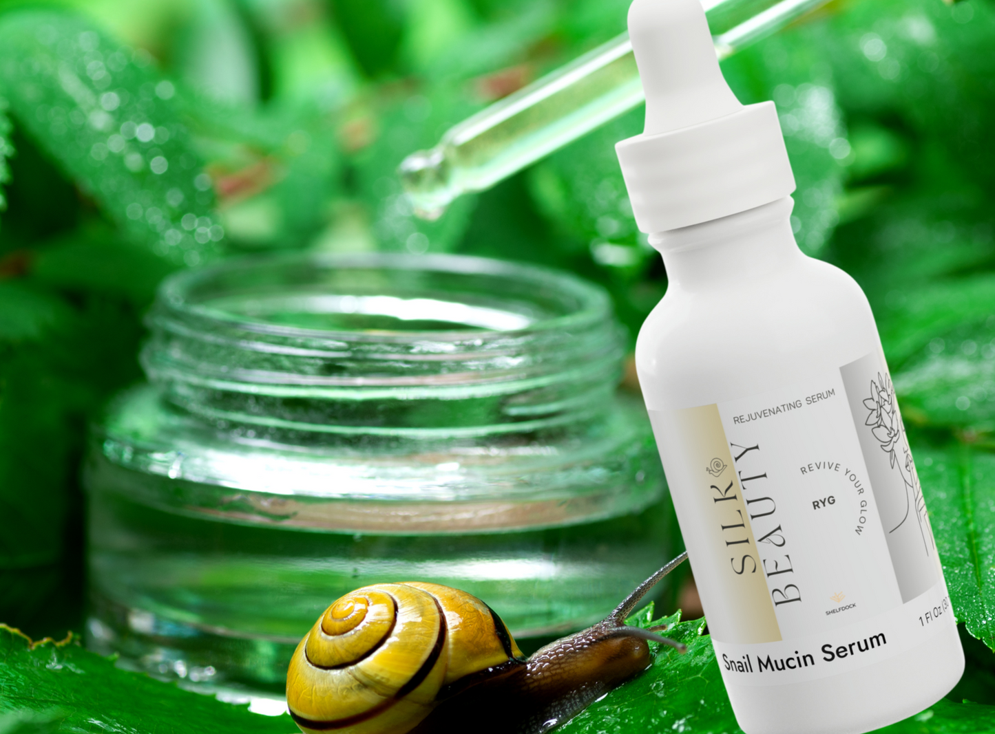 Regenerative Snail Mucin Facial Serum, 1oz - Revive Your Glow