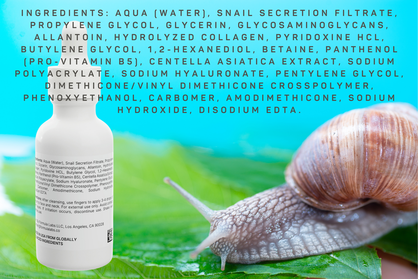 Regenerative Snail Mucin Facial Serum, 1oz - Revive Your Glow