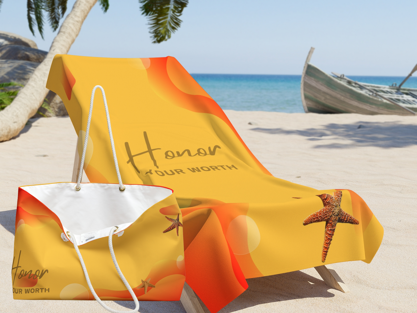 "Honor Your Worth" Inspirational Weekender Bag