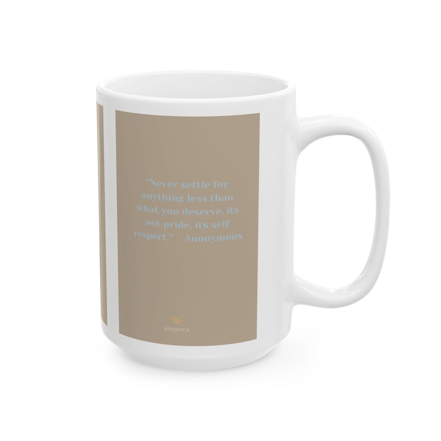 'Deserving' Ceramic Mug – A Daily Reminder That You’re Worth It