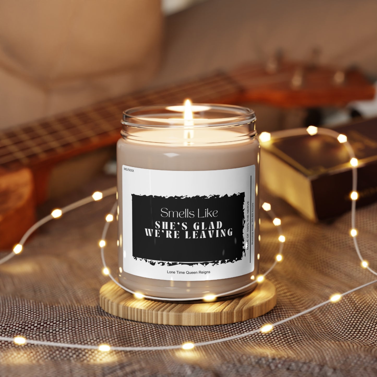 Scented Farewell: Whisk Away with Our Signature Scented Soy Candle 9oz