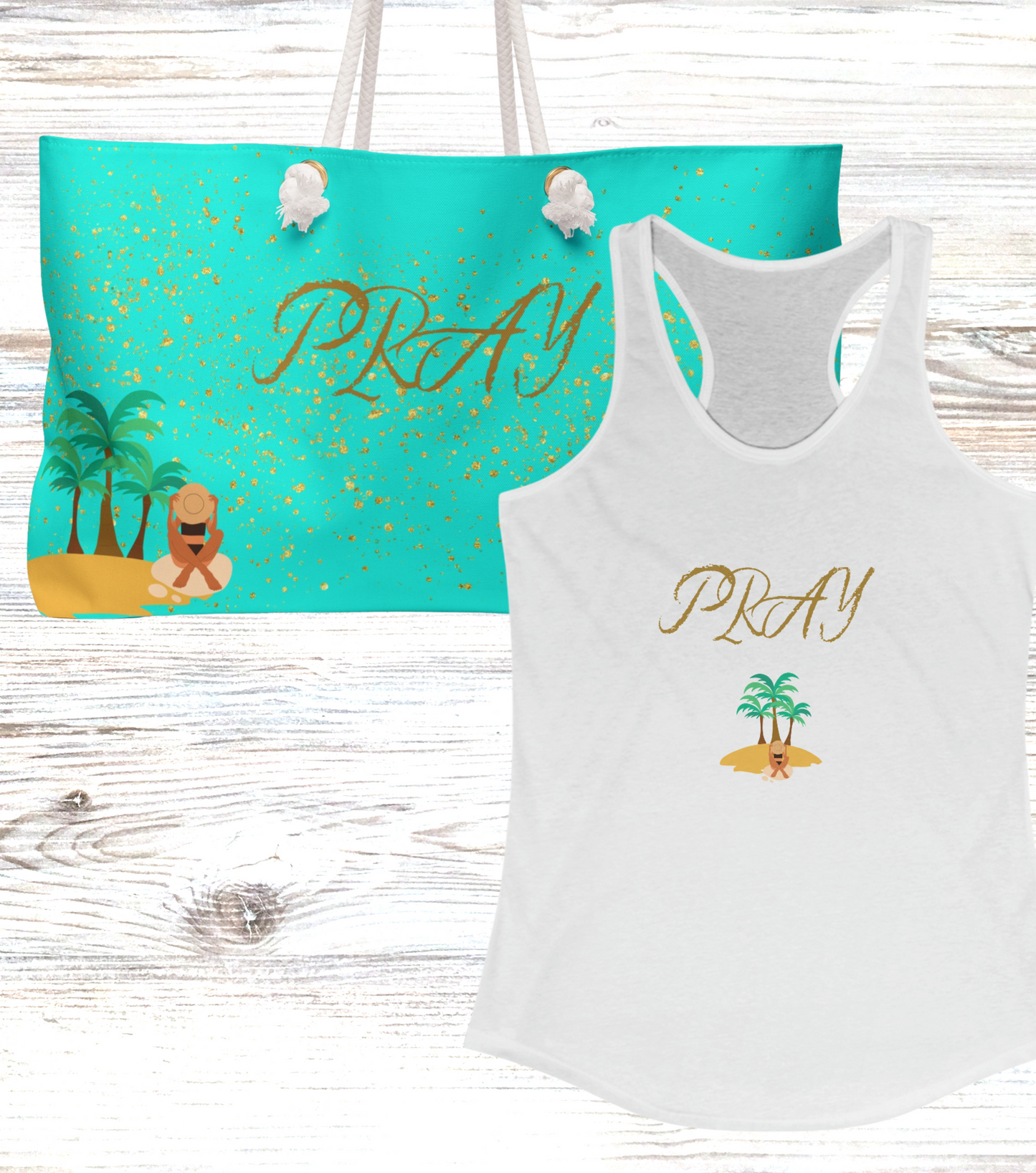 "Pray" Spiritual Weekender Bag