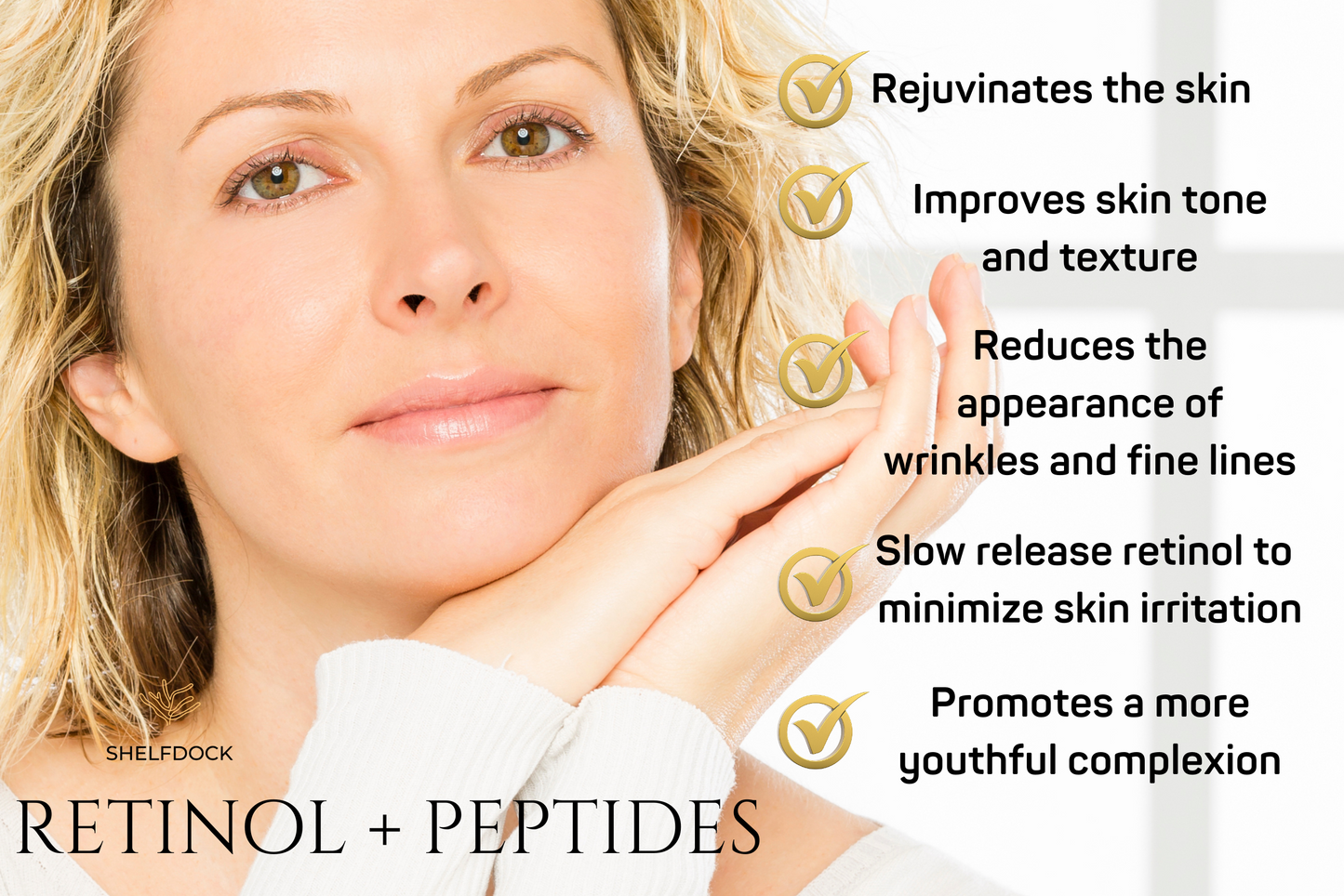 Youthful Radiance Retinol & Peptide Face Serum, 1oz