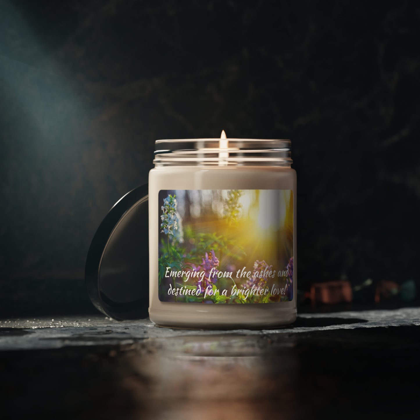 Phoenix Sunrise Scented Soy Candle - A Journey from Ashes to a Brighter Love, 9 oz