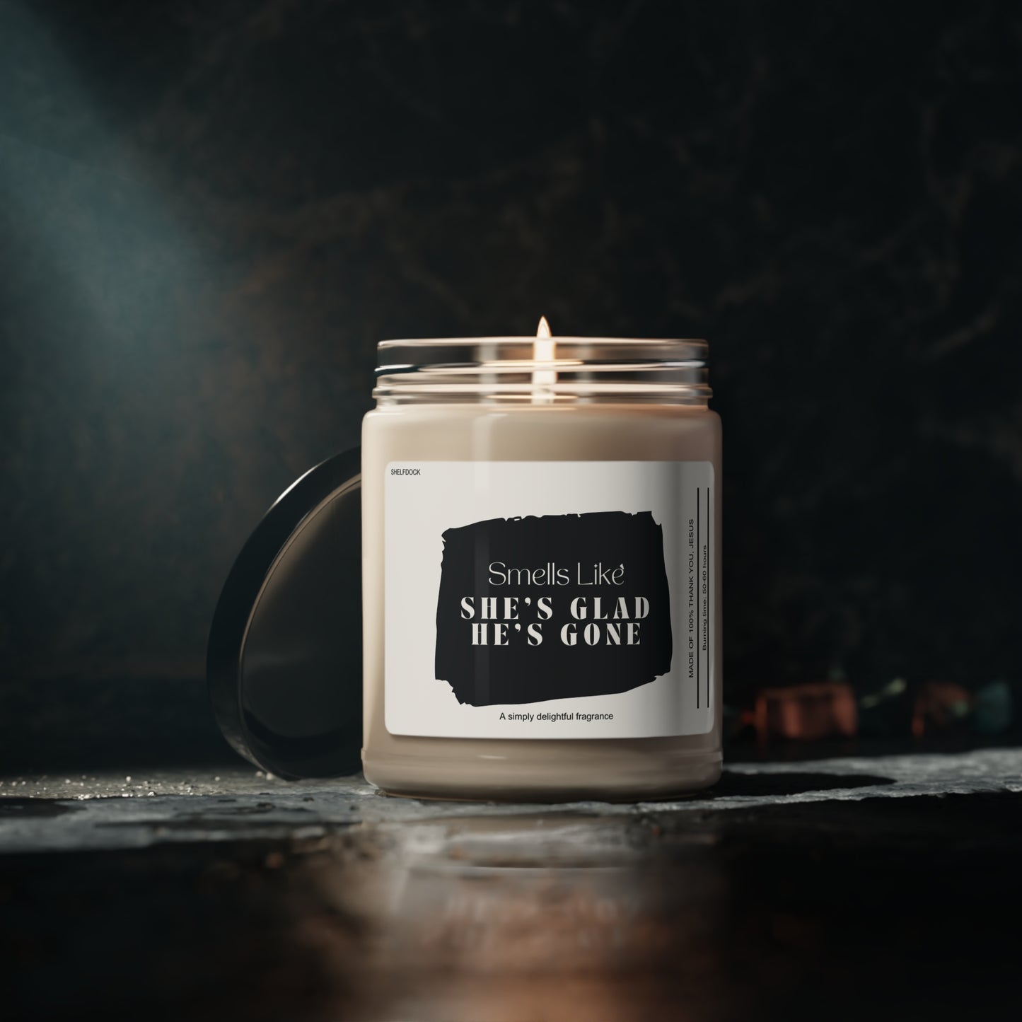 She's Free, He's Gone: Handcrafted Soy Wax Euphoria Scented Candle 9oz