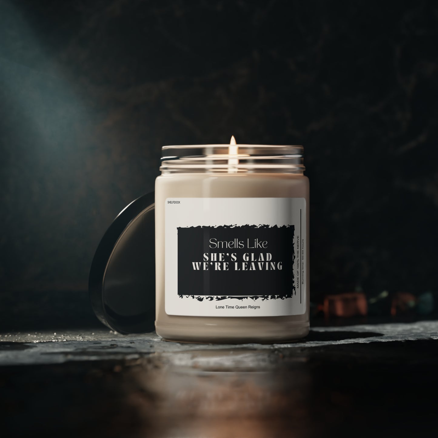 Scented Farewell: Whisk Away with Our Signature Scented Soy Candle 9oz