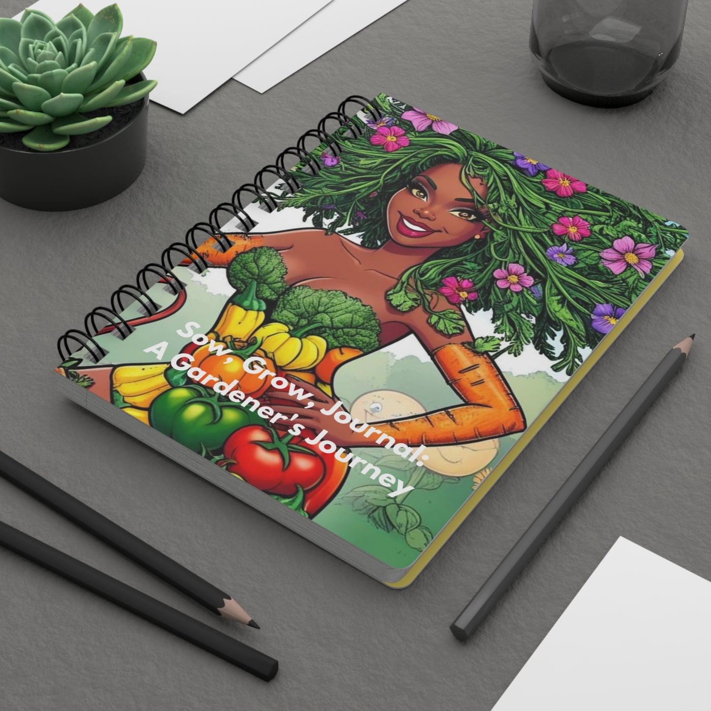 Sow, Grow, Journal: A Gardner's Journey - A Spiral-Bound Gardening Companion