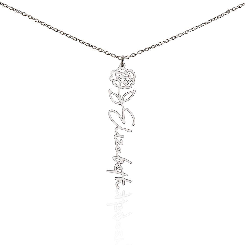 Blossoming Love: A Birth Month Flower Necklace Infused with Heartfelt Elegance