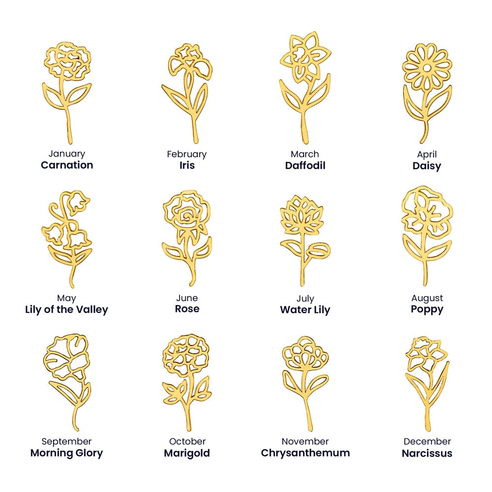 Blooms of Love: A Garden of Elegance with Your Name and Birth Month Flower