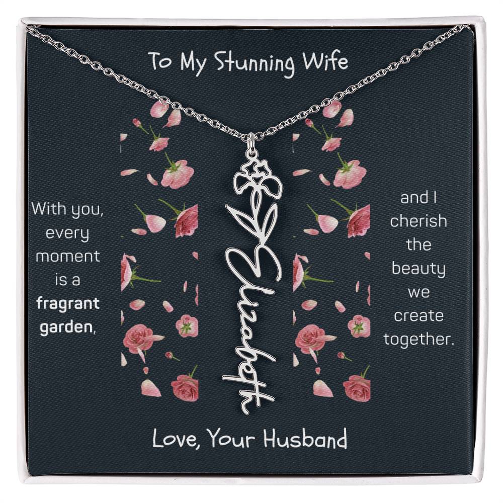 Blossoming Love: A Birth Month Flower Necklace Infused with Heartfelt Elegance