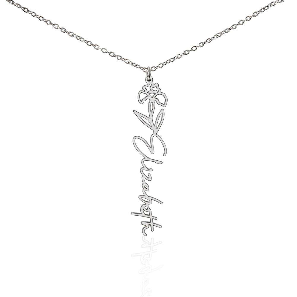 Blooms of Love: A Garden of Elegance with Your Name and Birth Month Flower