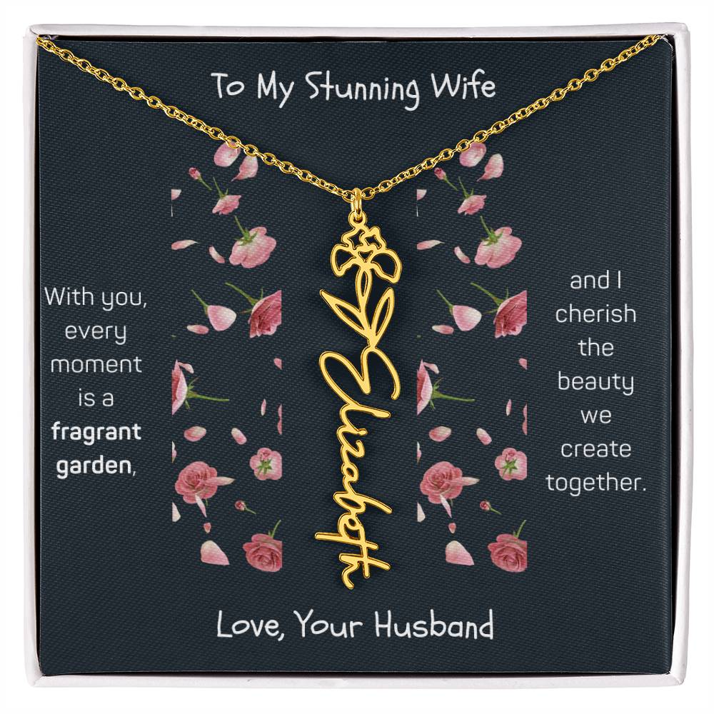 Blossoming Love: A Birth Month Flower Necklace Infused with Heartfelt Elegance