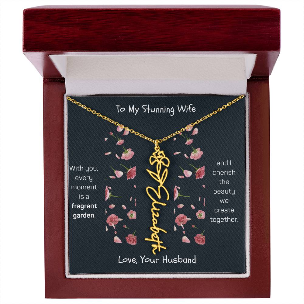 Blossoming Love: A Birth Month Flower Necklace Infused with Heartfelt Elegance