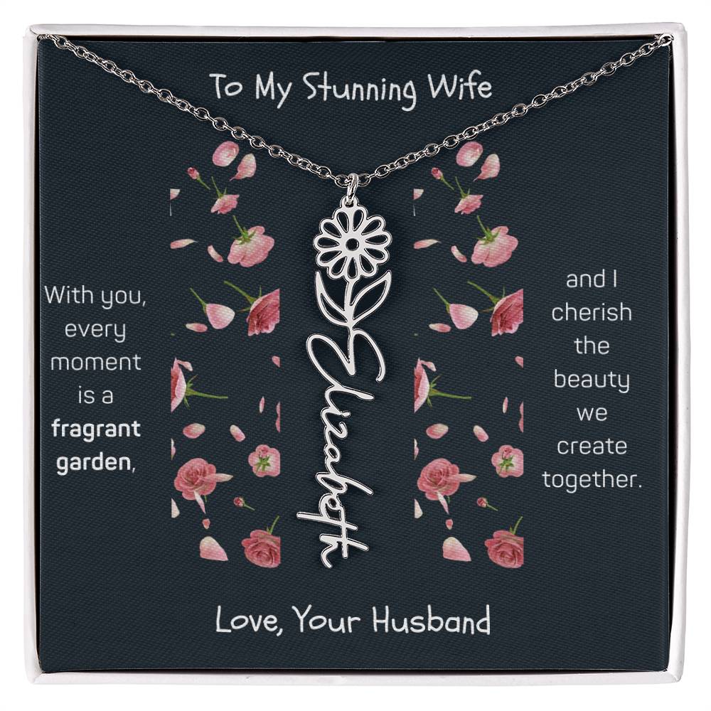 Blossoming Love: A Birth Month Flower Necklace Infused with Heartfelt Elegance