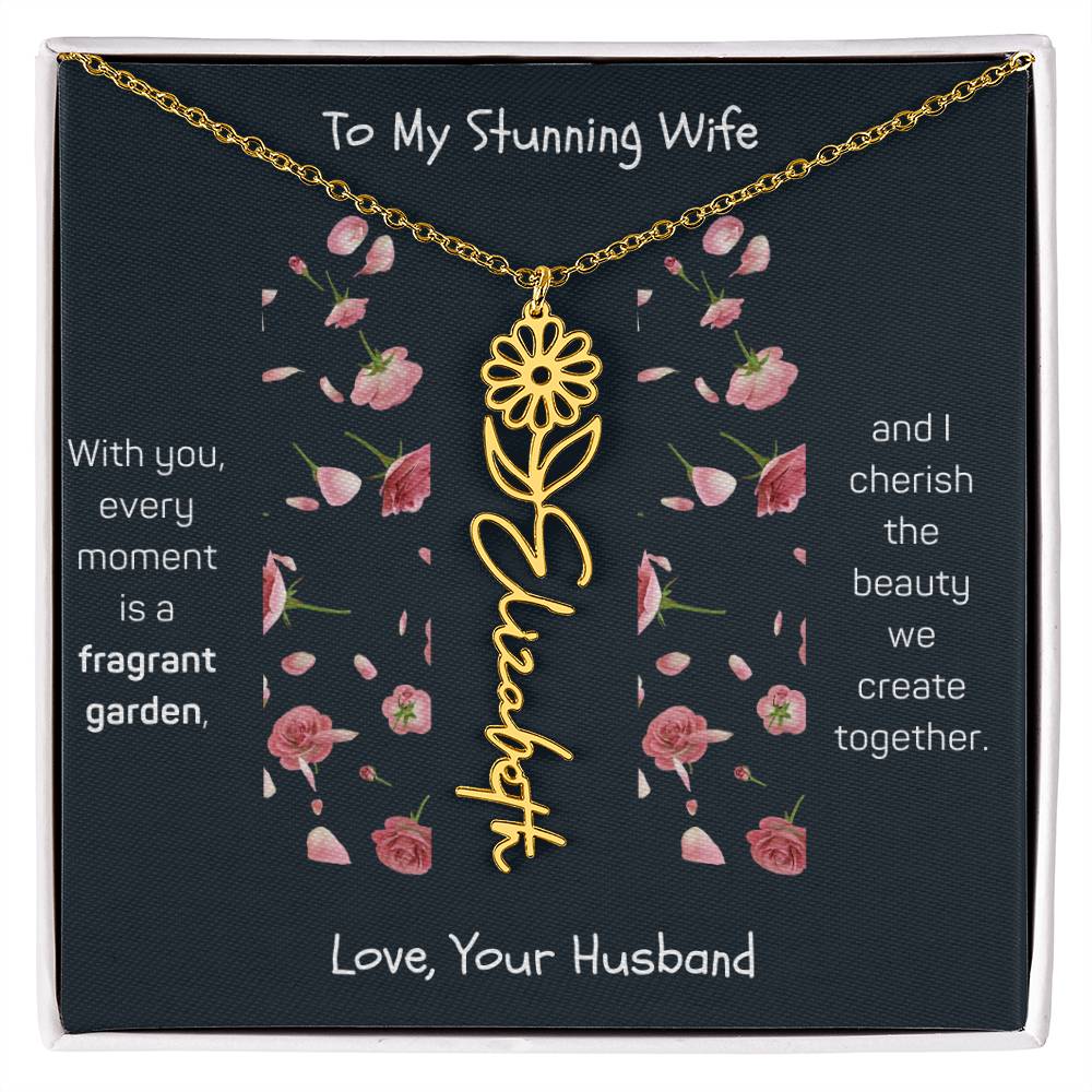 Blossoming Love: A Birth Month Flower Necklace Infused with Heartfelt Elegance