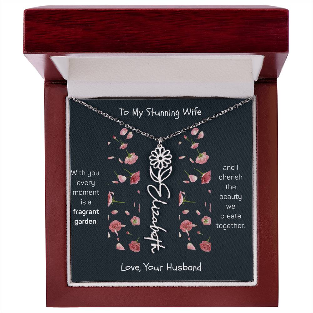 Blossoming Love: A Birth Month Flower Necklace Infused with Heartfelt Elegance