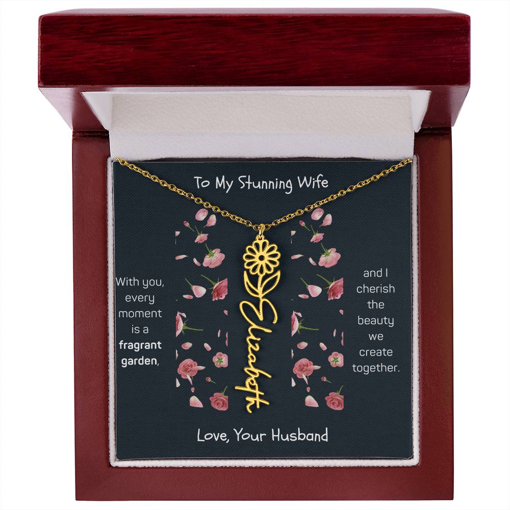 Blossoming Love: A Birth Month Flower Necklace Infused with Heartfelt Elegance