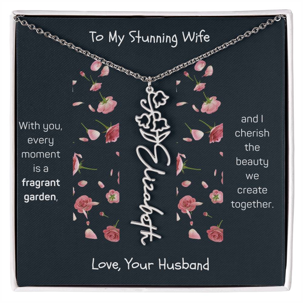 Blossoming Love: A Birth Month Flower Necklace Infused with Heartfelt Elegance