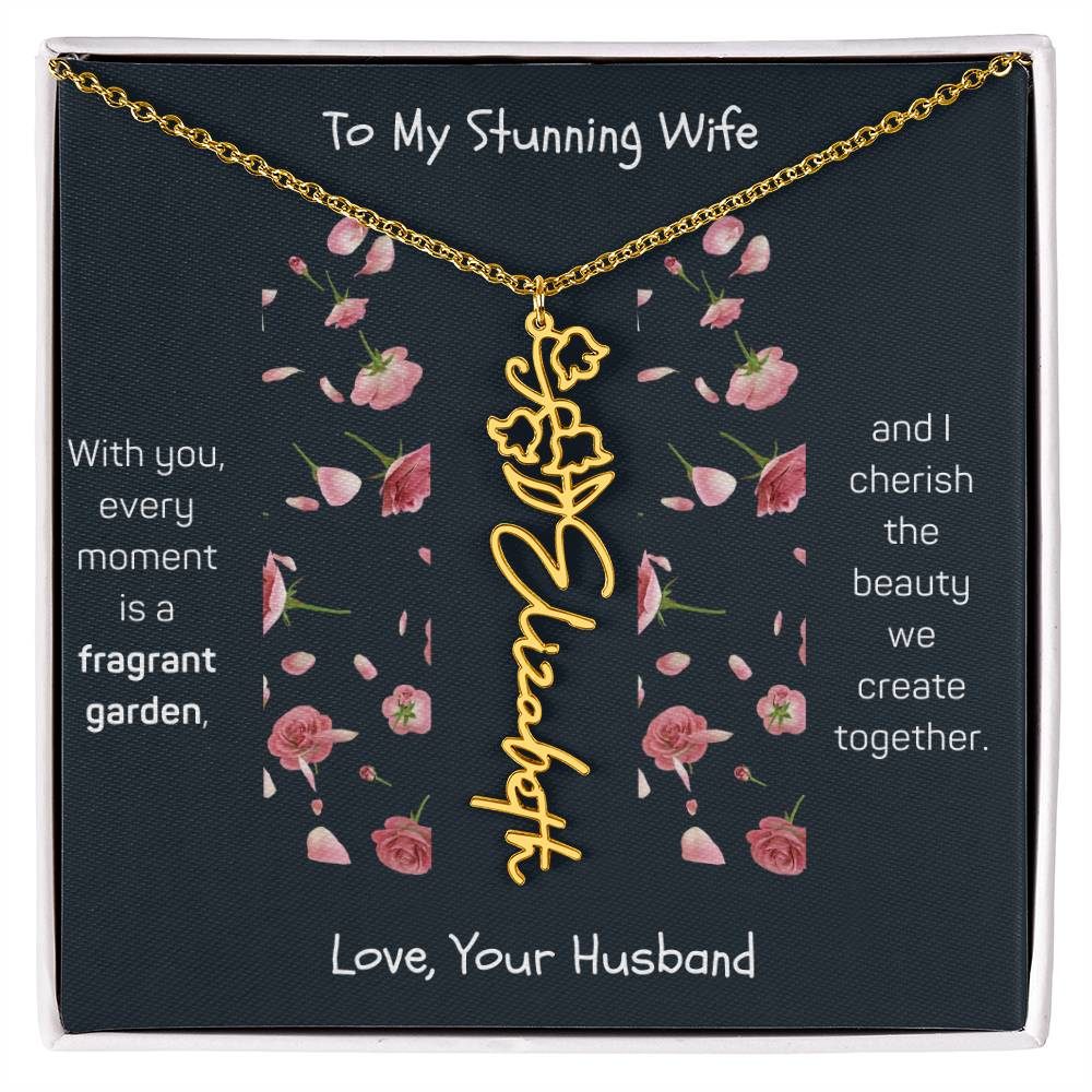 Blossoming Love: A Birth Month Flower Necklace Infused with Heartfelt Elegance