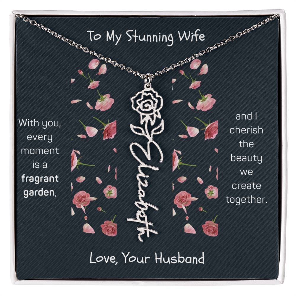 Blossoming Love: A Birth Month Flower Necklace Infused with Heartfelt Elegance