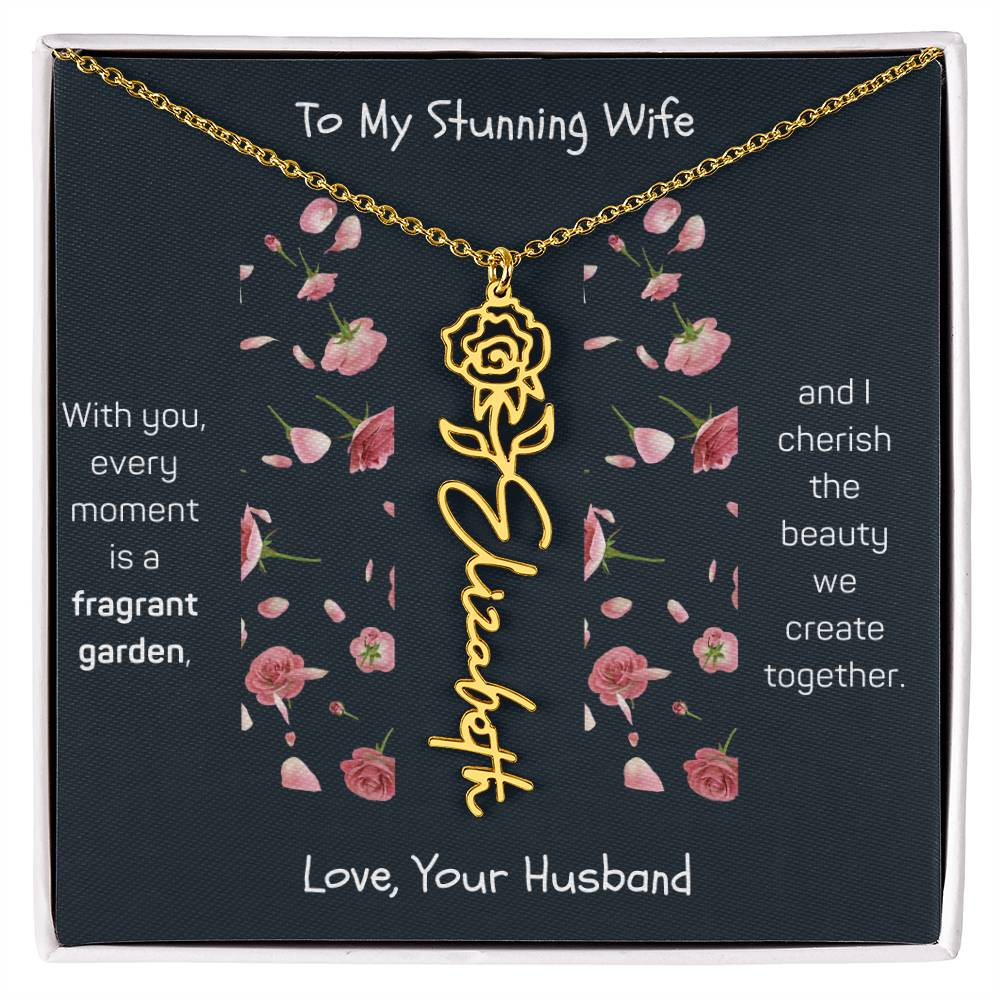 Blossoming Love: A Birth Month Flower Necklace Infused with Heartfelt Elegance