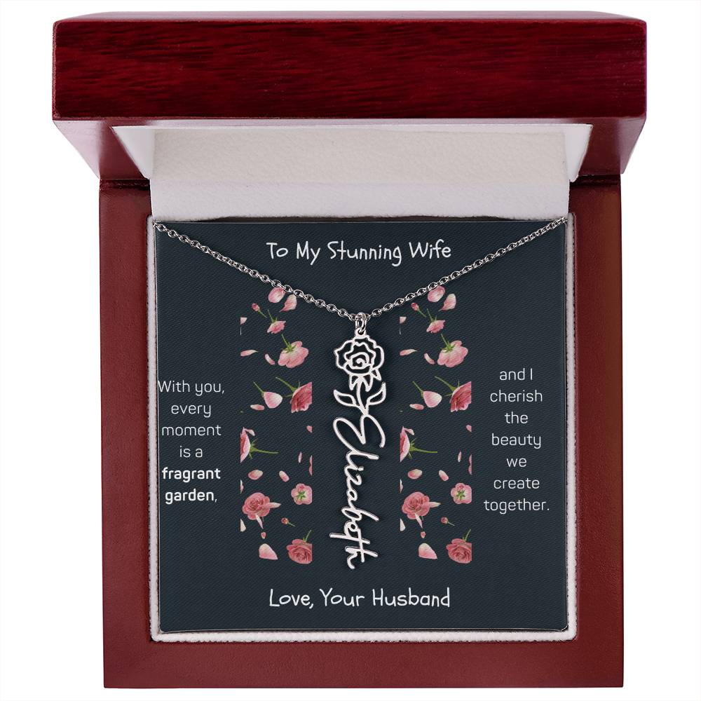 Blossoming Love: A Birth Month Flower Necklace Infused with Heartfelt Elegance