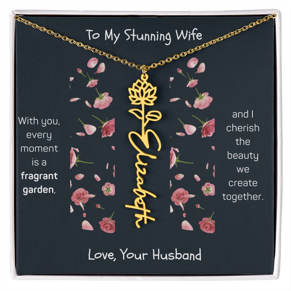 Blossoming Love: A Birth Month Flower Necklace Infused with Heartfelt Elegance