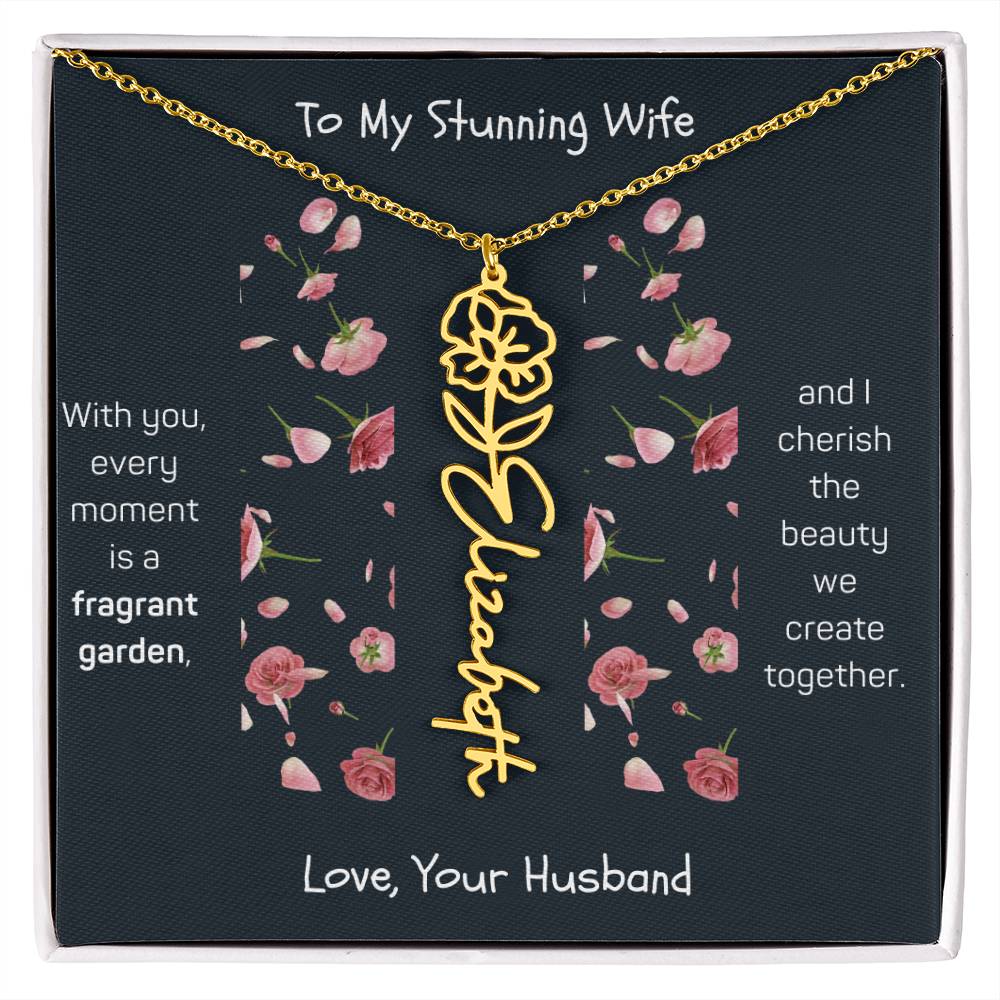 Blossoming Love: A Birth Month Flower Necklace Infused with Heartfelt Elegance