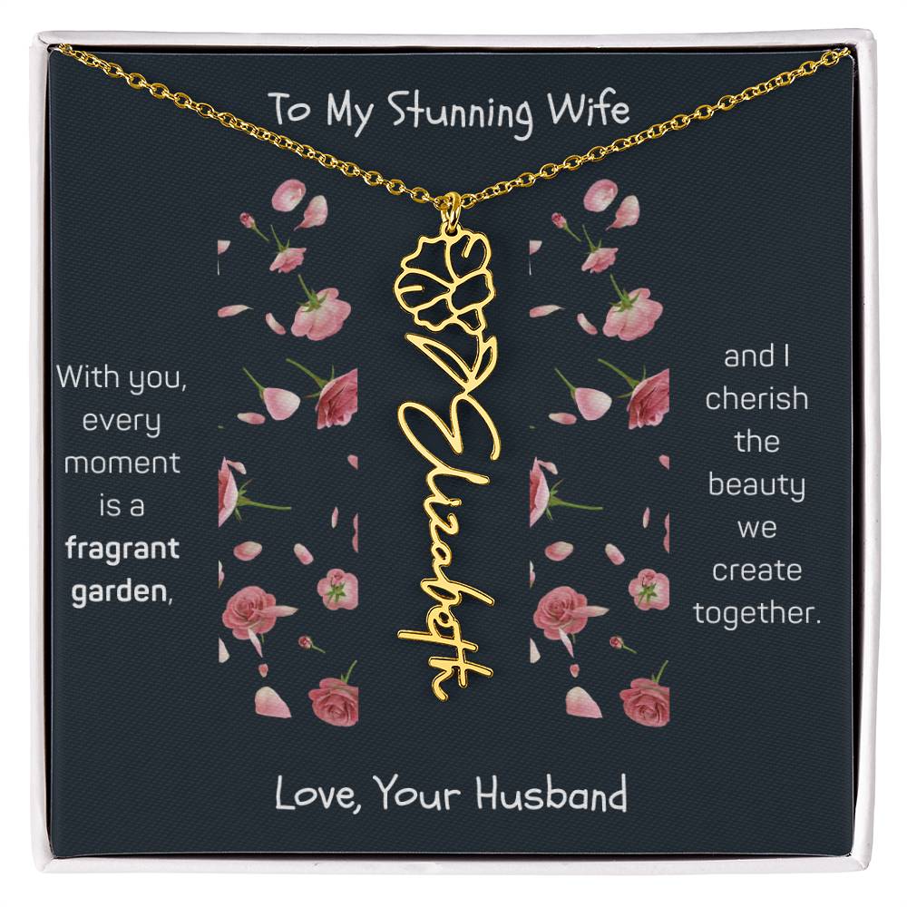 Blossoming Love: A Birth Month Flower Necklace Infused with Heartfelt Elegance