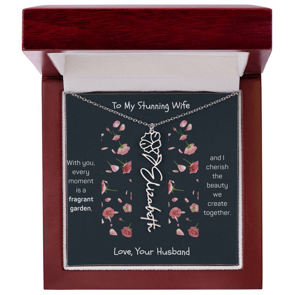 Blossoming Love: A Birth Month Flower Necklace Infused with Heartfelt Elegance