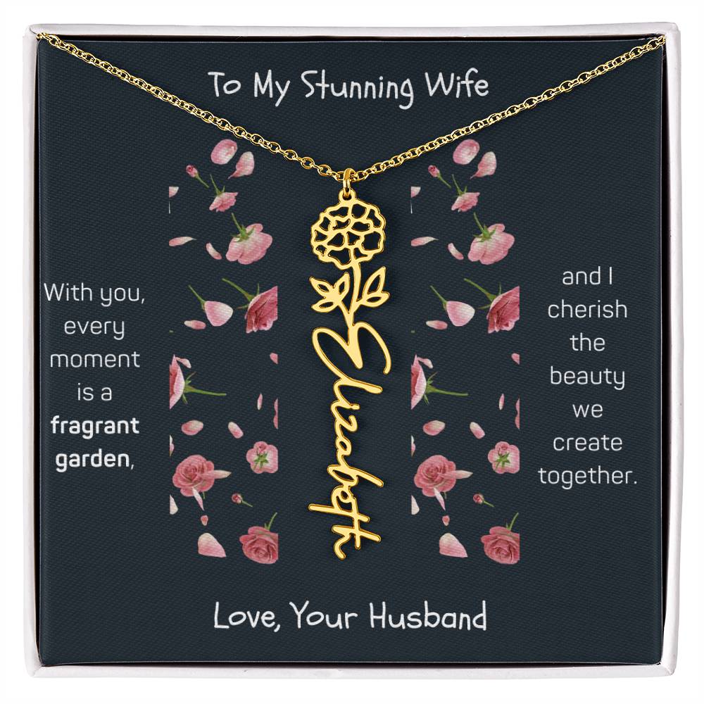 Blossoming Love: A Birth Month Flower Necklace Infused with Heartfelt Elegance