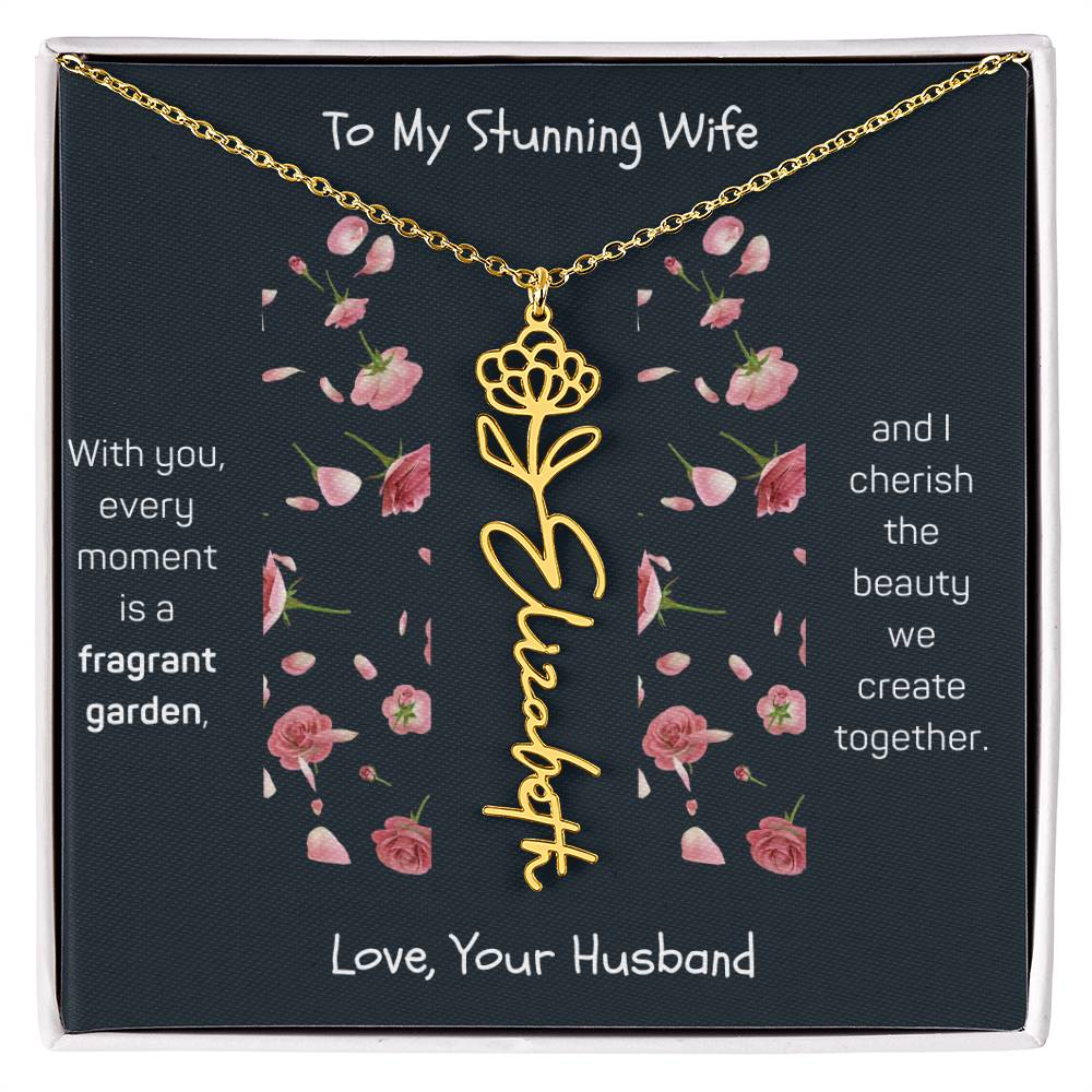 Blossoming Love: A Birth Month Flower Necklace Infused with Heartfelt Elegance