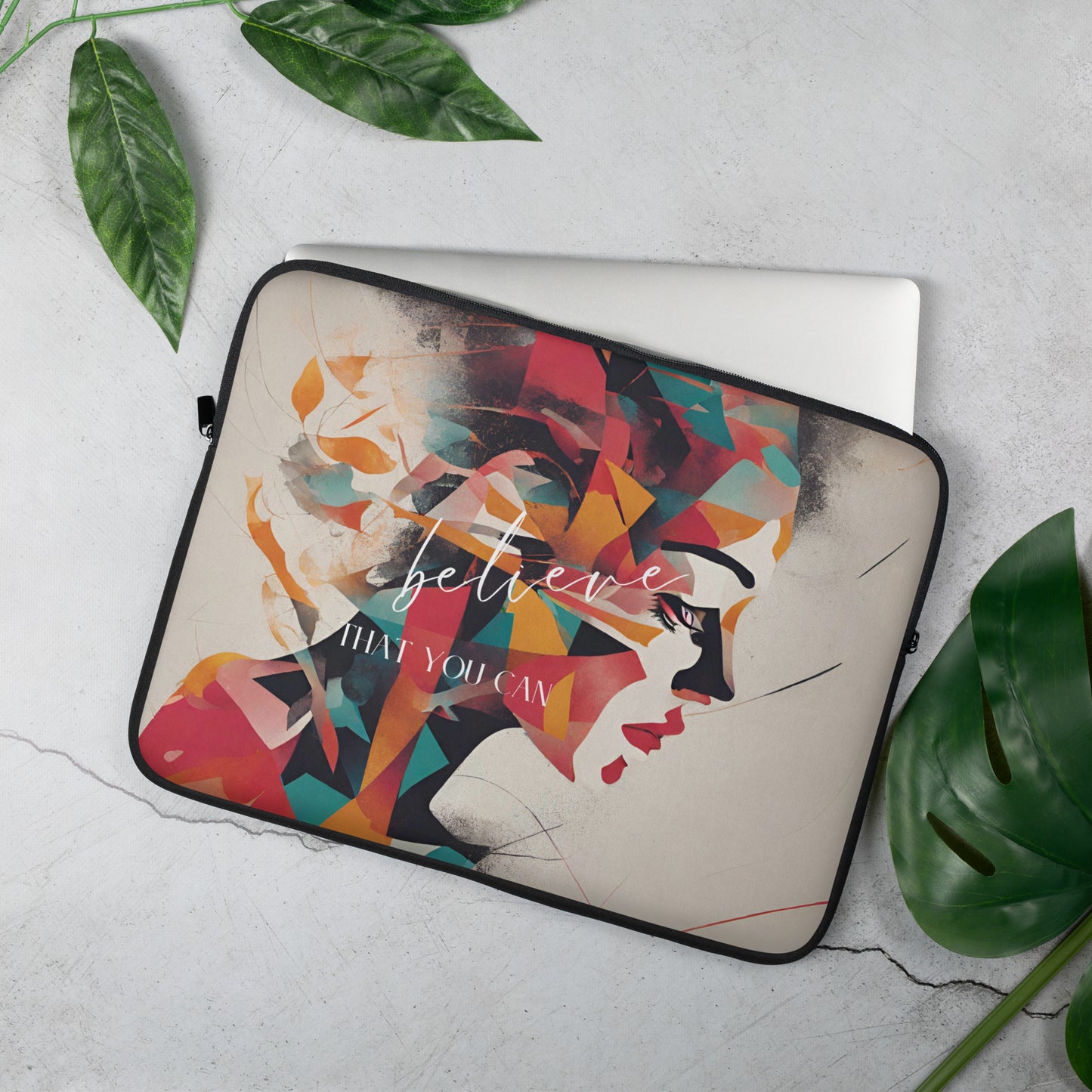Manifest Confidence Laptop Sleeve: 'Believe That You Can'