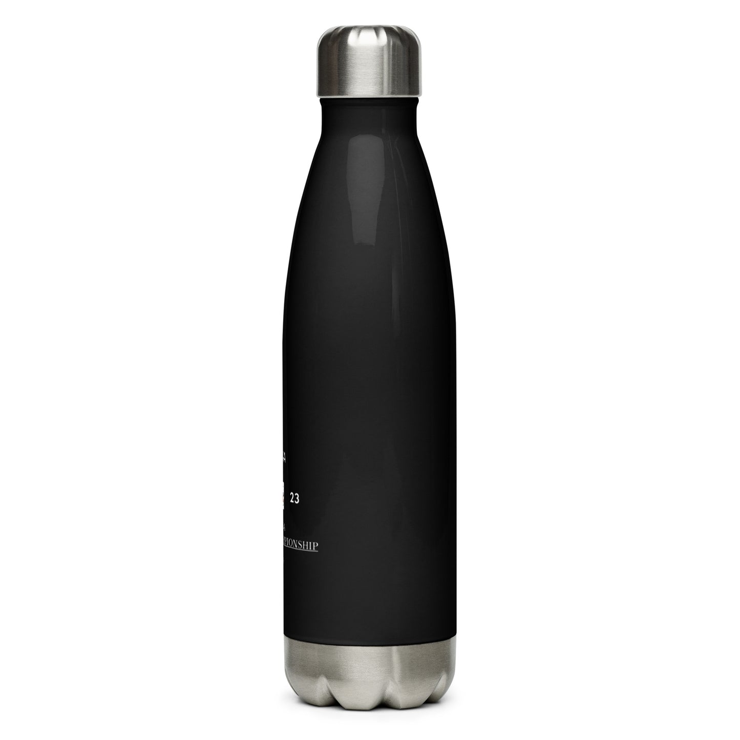 2023 MHSAA Boys Golf Championship Black Stainless Steel Water Bottle