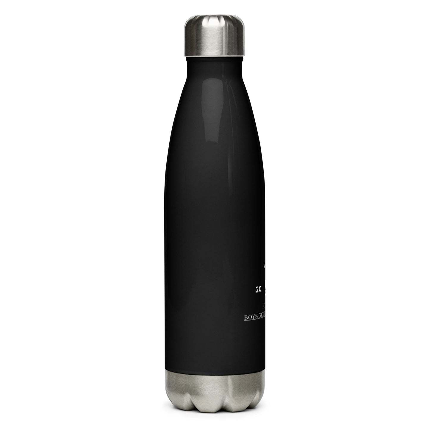 2023 MHSAA Boys Golf Championship Black Stainless Steel Water Bottle