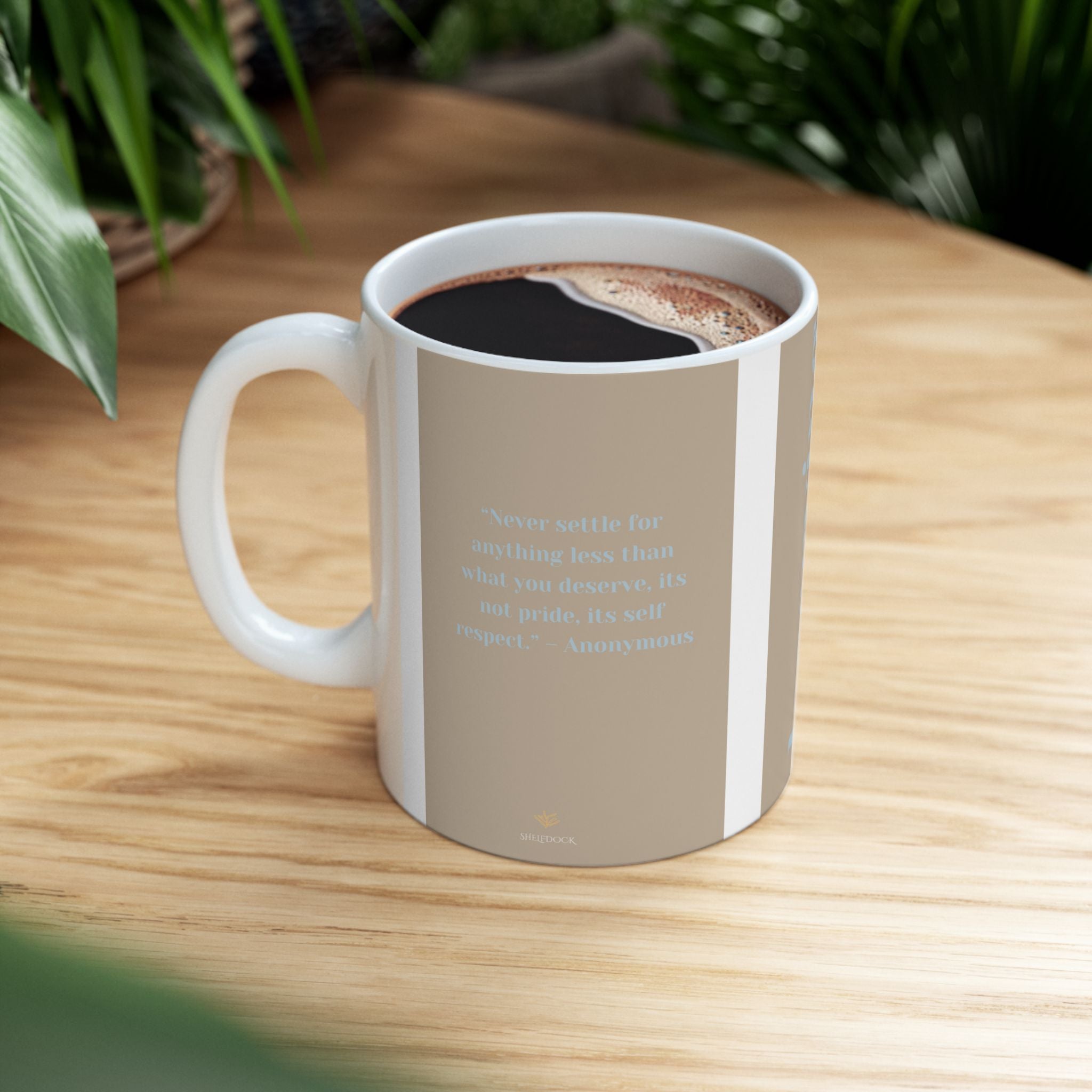 'Deserving' Ceramic Mug – A Daily Reminder That You’re Worth It