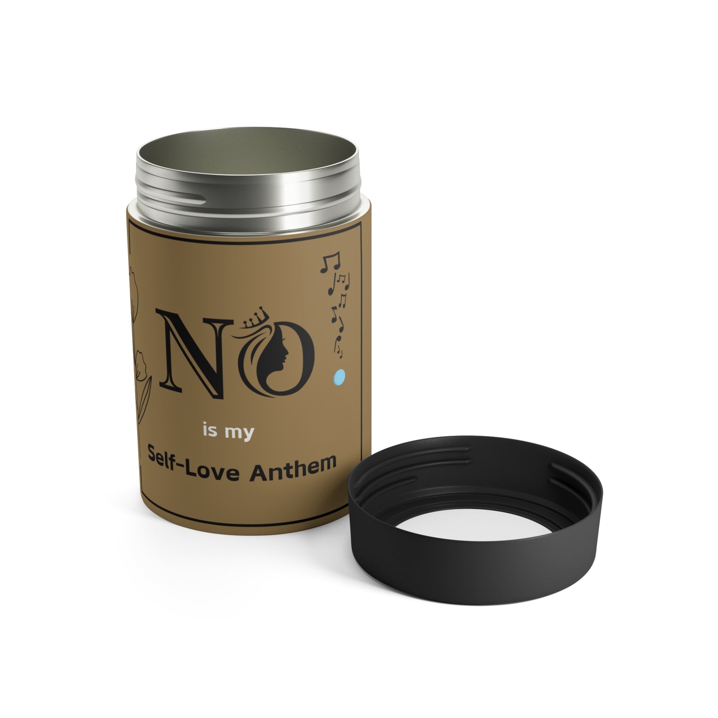 Motivational Empowering 'No' 12 oz Can Holder