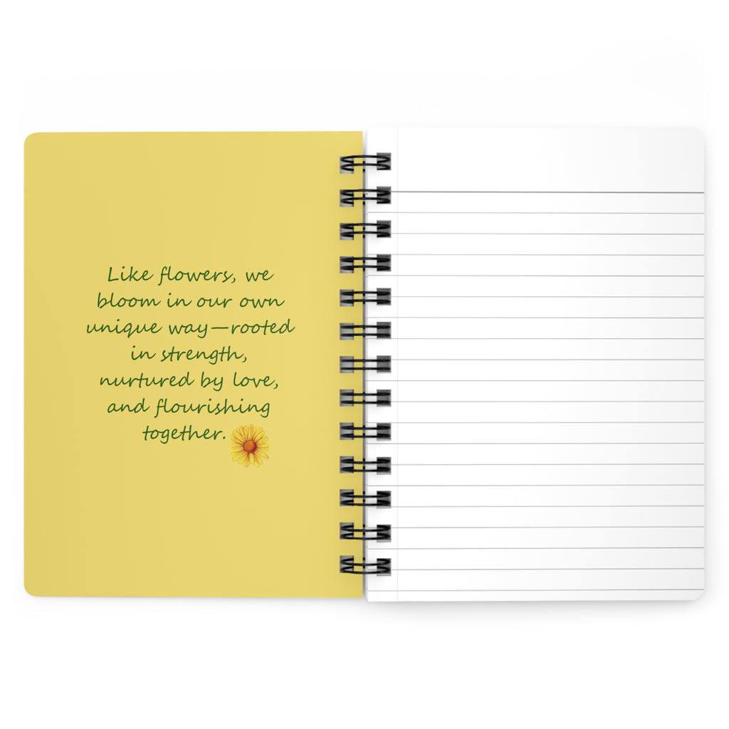 Blossoming Beauties:  A Sisterhood Garden Spiral Bound Journaling Notebook